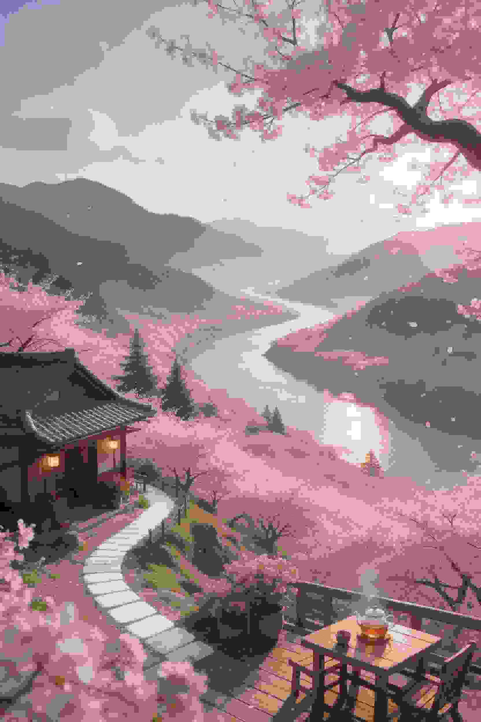 山河月明